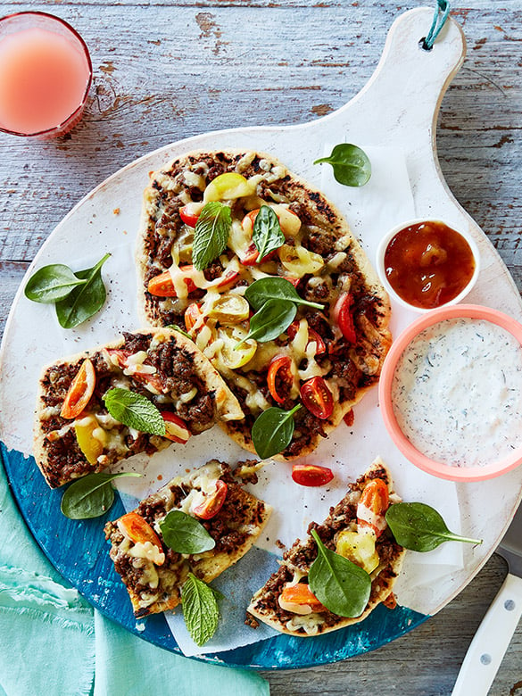 BEEF PIZZAS (INDIAN STYLE)