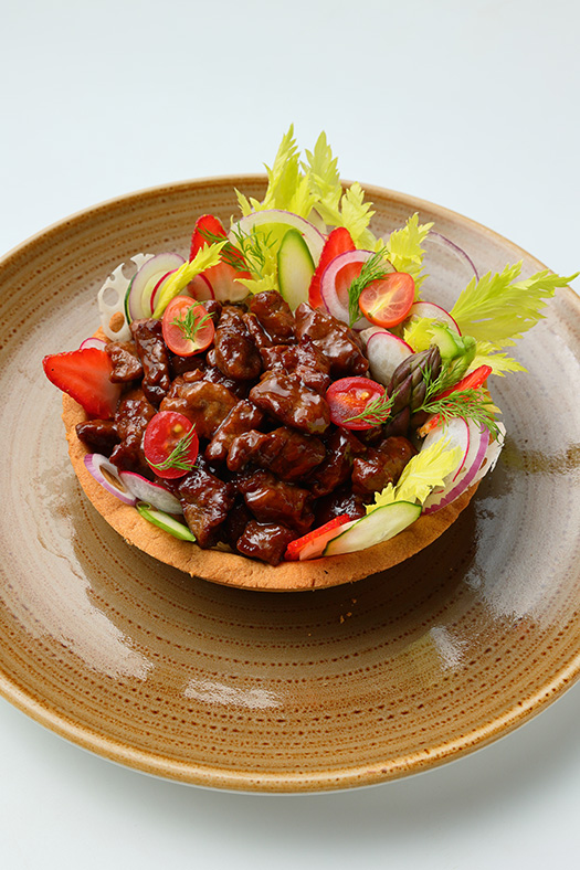 Kiub Daging Lembu Australia dengan Aneka Tart Sayuran(2)